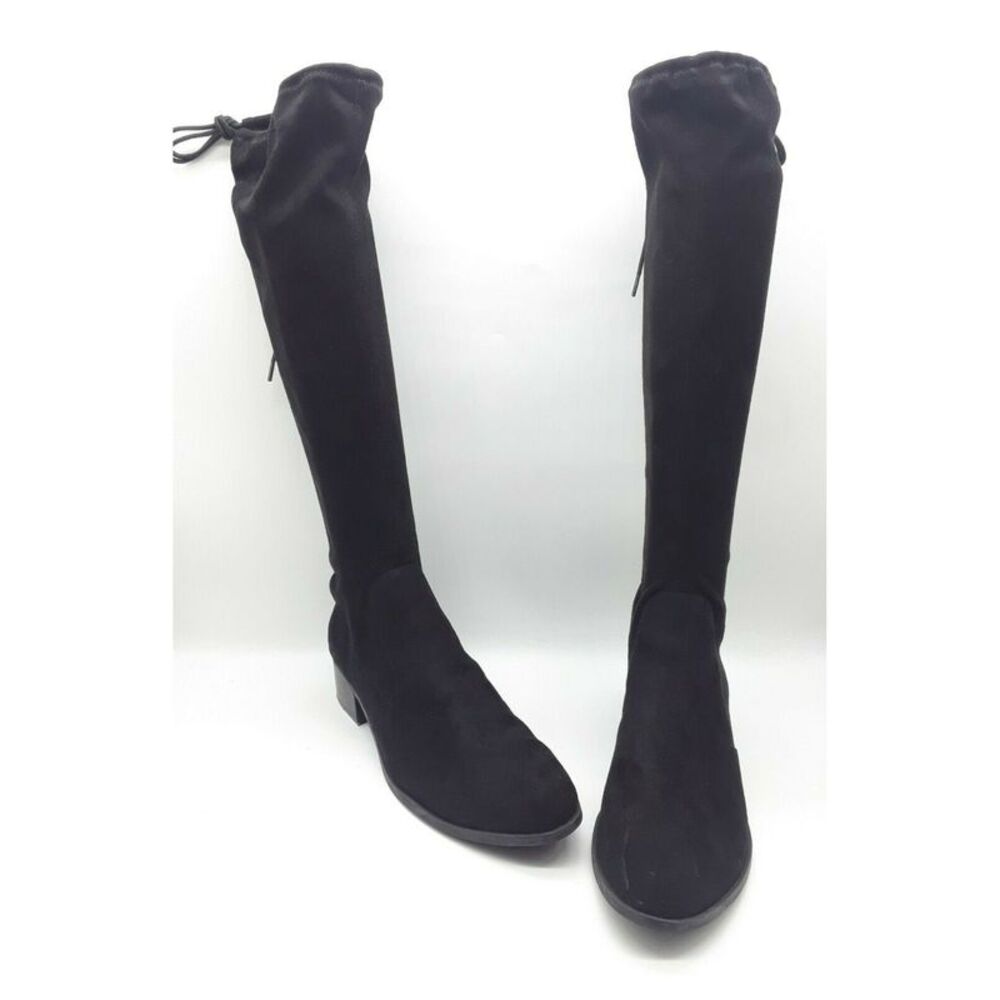 CHARLES Womens Black Round Toe Dress Boots Shoes 11
